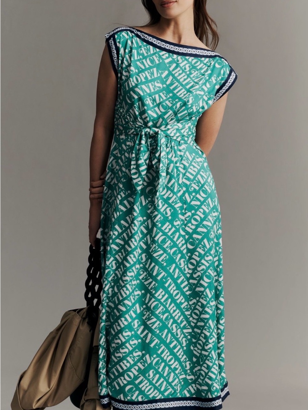 Anthropologie Maeve Sleeveless Hank Hem Midi Dress